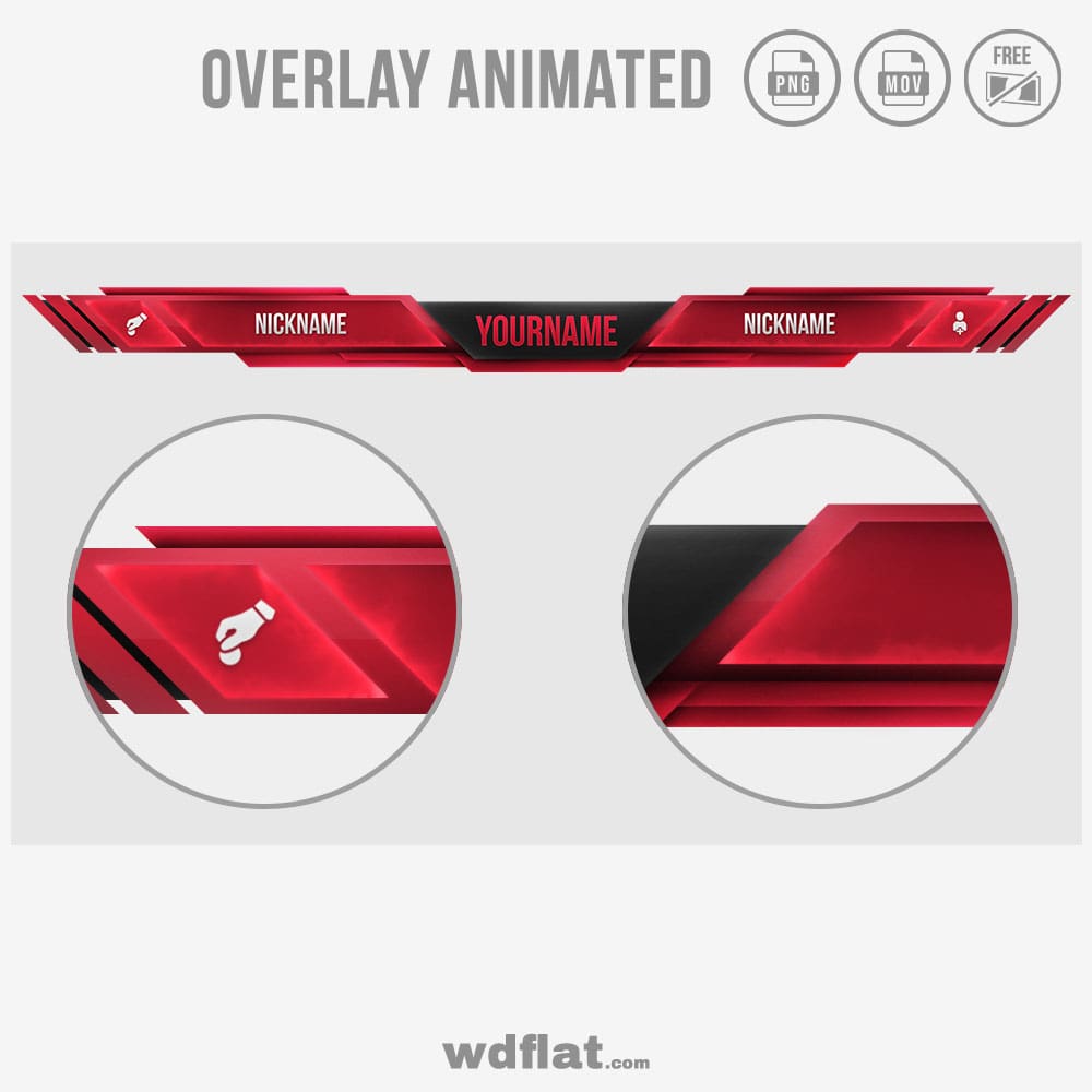 Interface-01 Animated Stream Overlay Pack Overlays -  in 2023