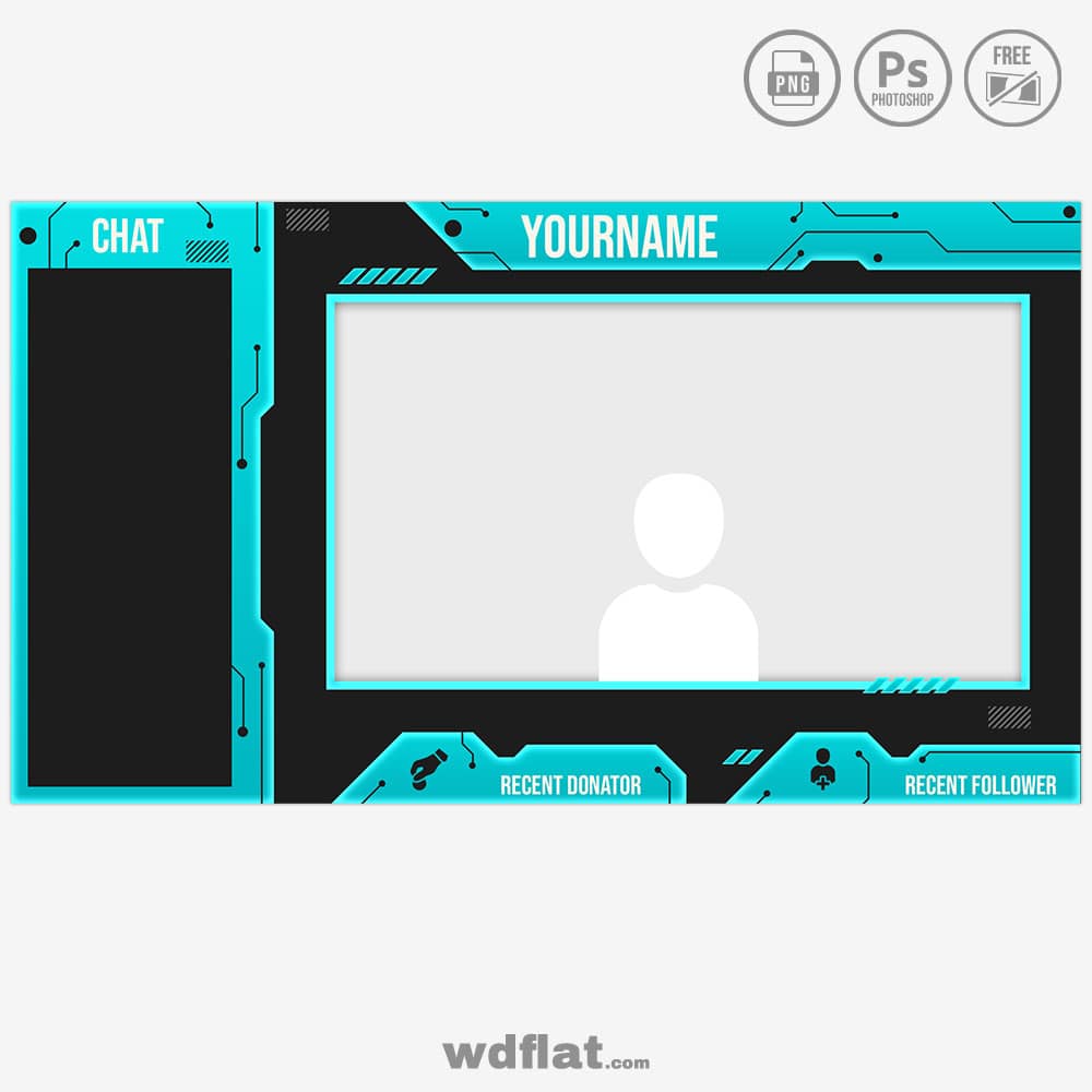 Circuit Intermission template streaming photoshop