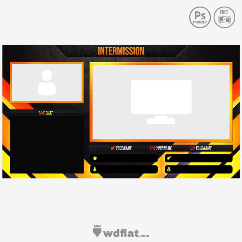twitch intermission screen templates