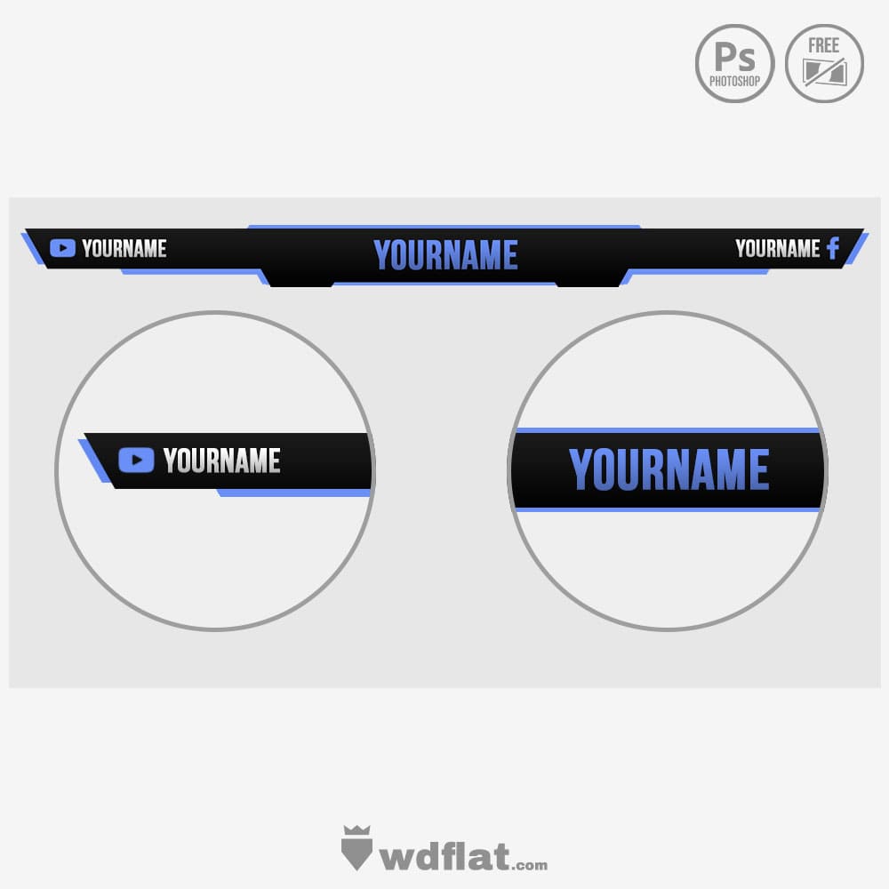 Game Overlay - template psd