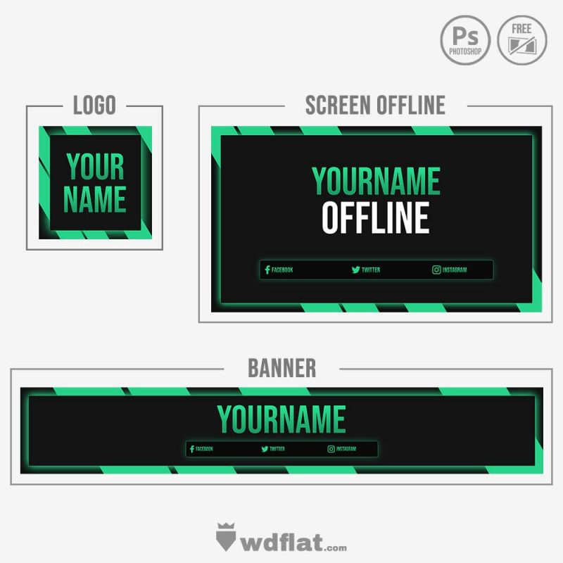 Logo - Twitch - Youtube | Twitch and Youtube Templates