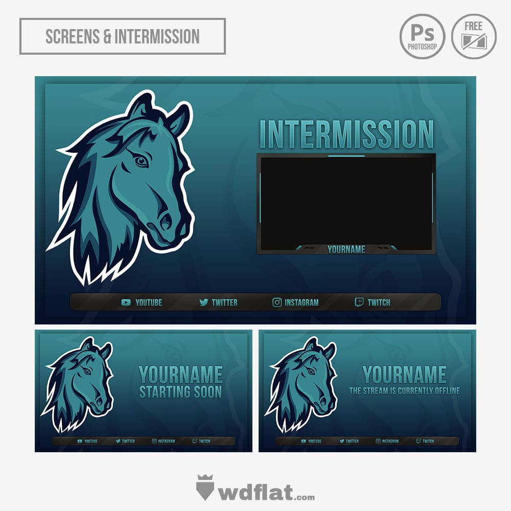 Horse-Esports stream screens