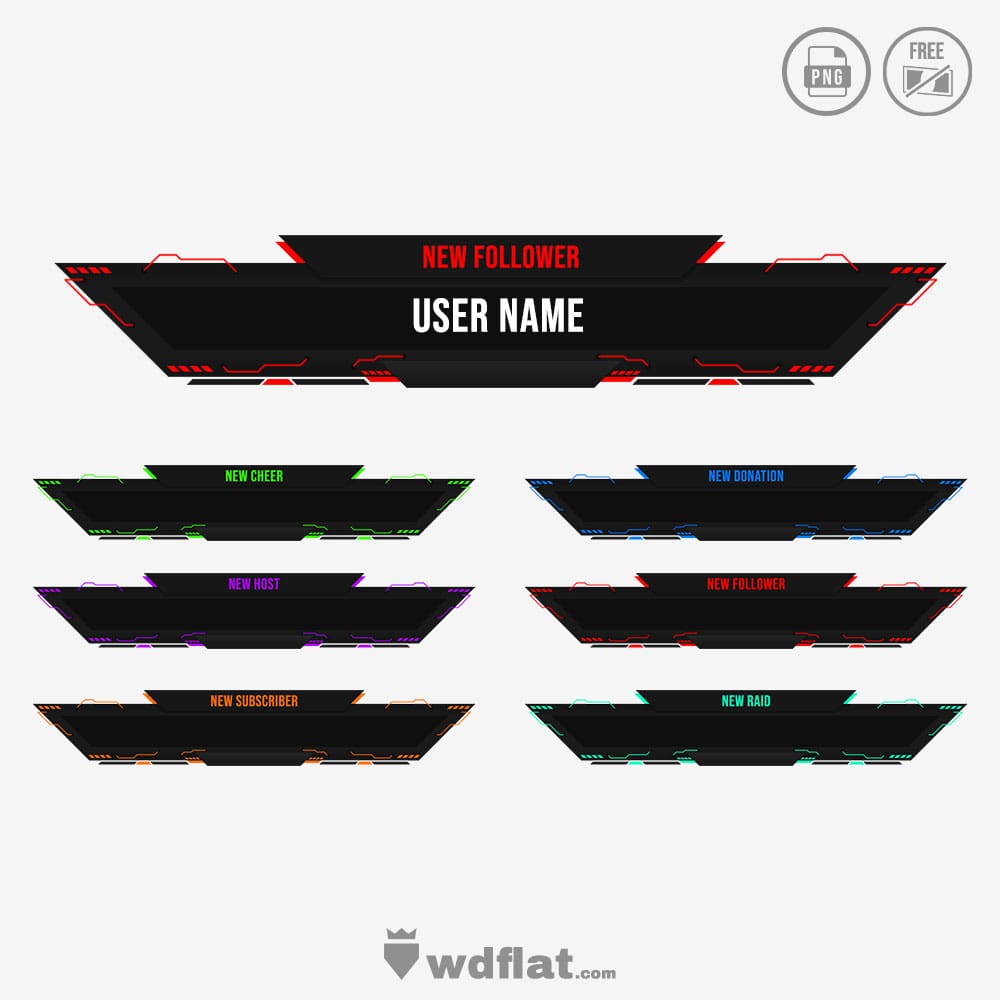 Nimble - twitch alerts template png