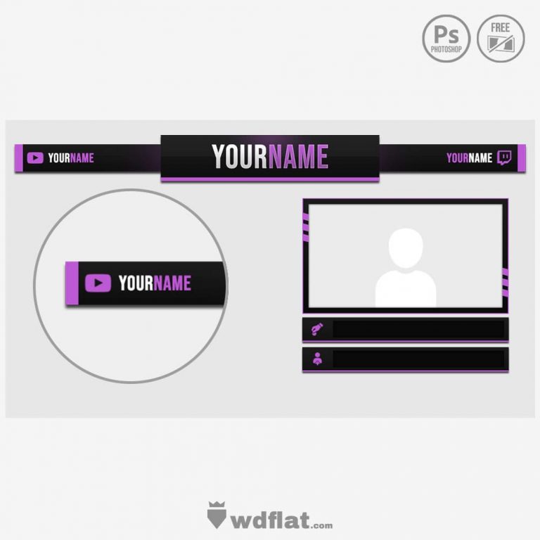 Purple Overlay | Twitch and Youtube Templates