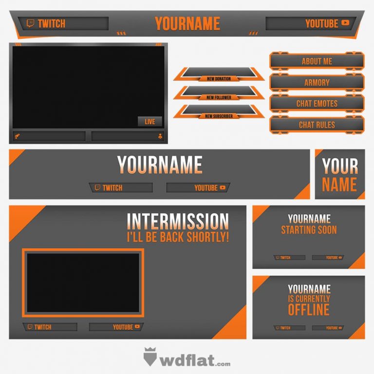 Saphron Style | Twitch and Youtube Templates