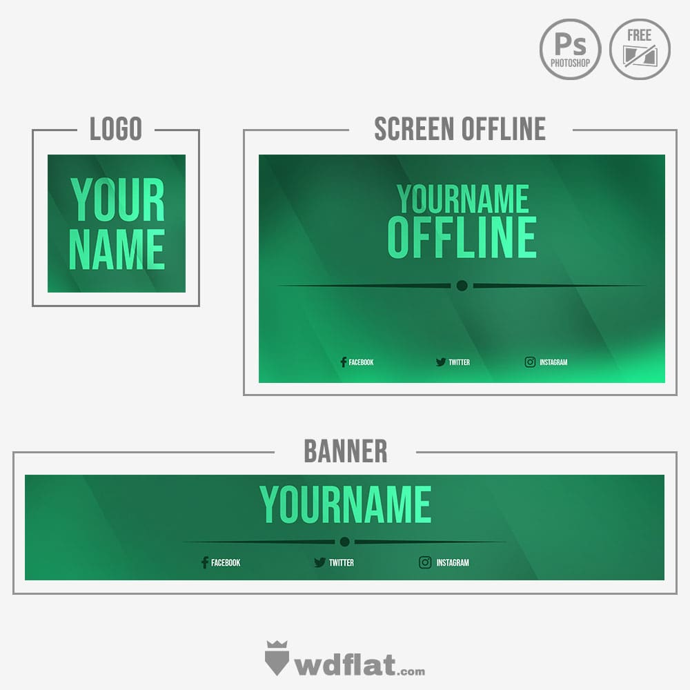 Free  Gaming Banner Templates for Photoshop (PSD)