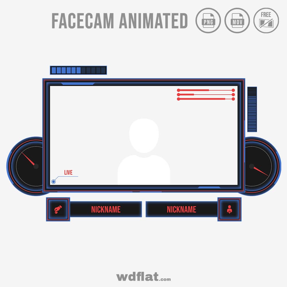 Streamometer Facecam Animated Free Template