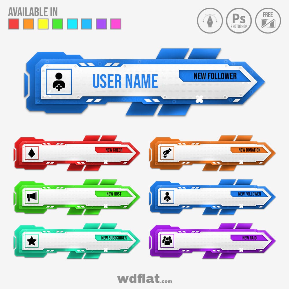 Submarine Alerts free pack premade template