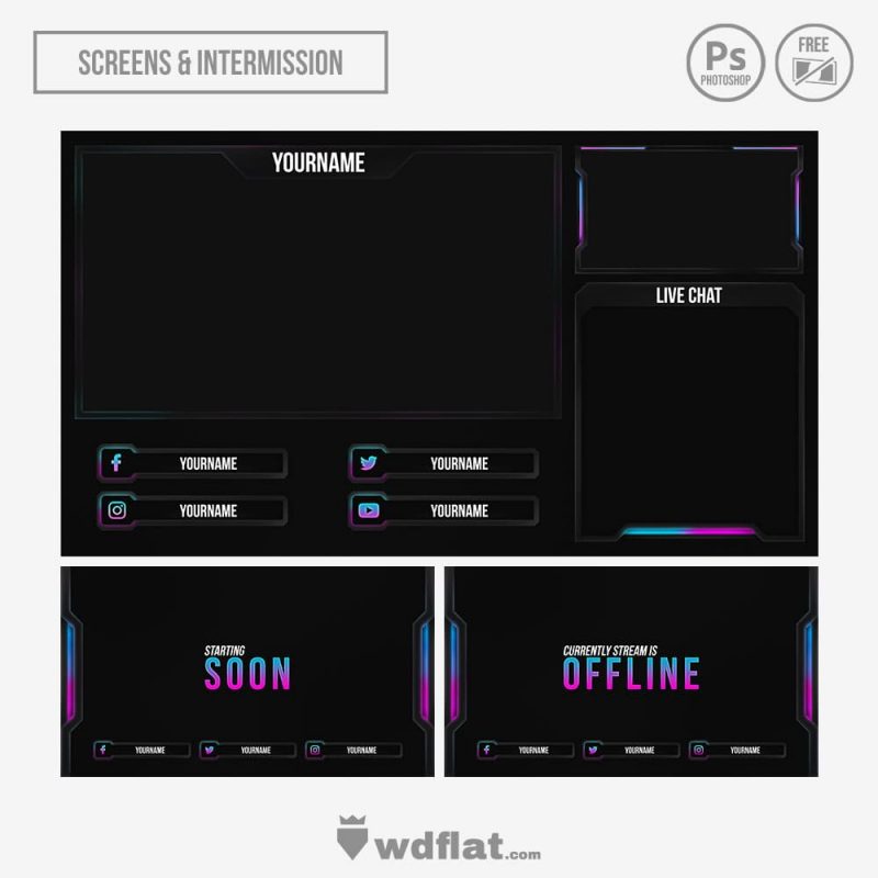 Thunder Strike | Twitch and Youtube Templates