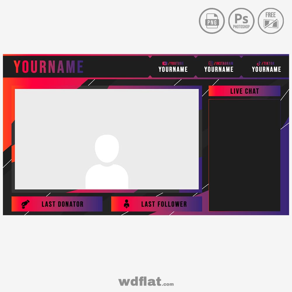 Warm Intermission template for streaming