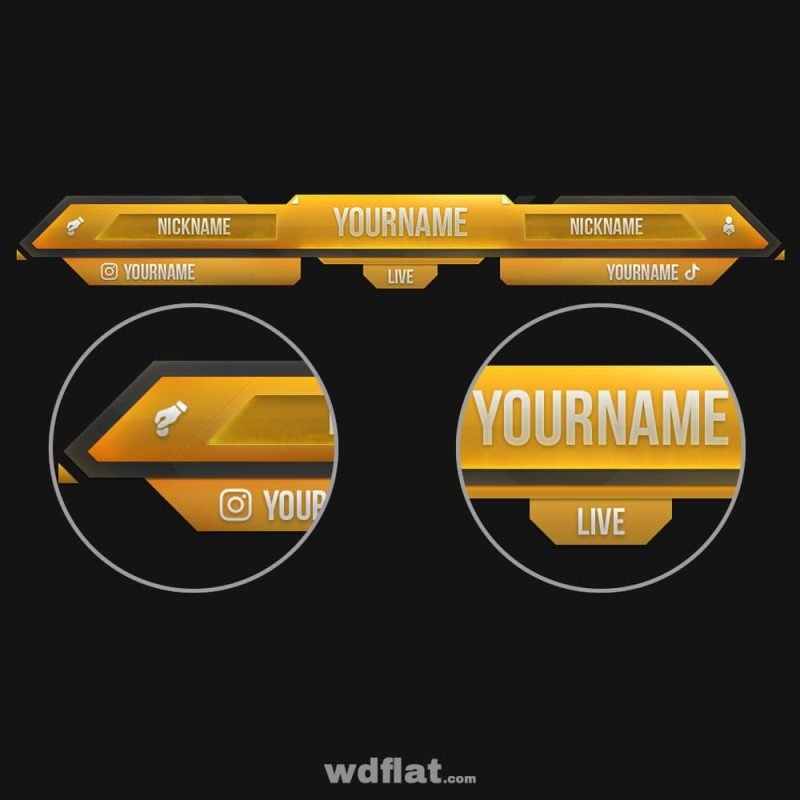 Yellow-sMoke Overlay | Twitch and Youtube Templates